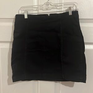 Free People Black Mini Skirt